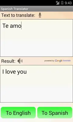 Spanish English Translator android App screenshot 0