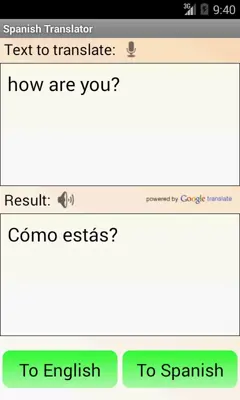 Spanish English Translator android App screenshot 3